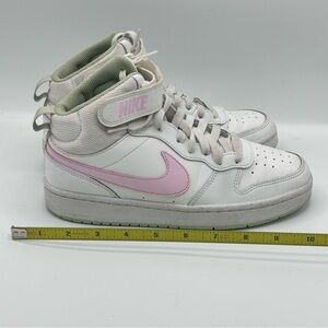 Nike White and Pink High-Tops